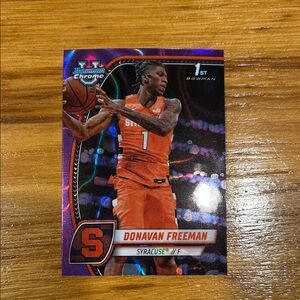 Syracuse University Purple Wave Donovan Freeman bowman Chrome U